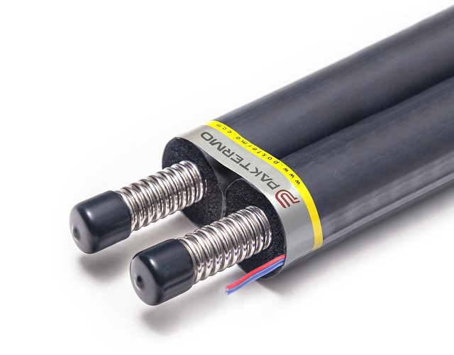 INSULATED SOLAR HOSE WITH BLACK FILM COVER